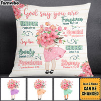 Personalized Gift For Granddaughter God Says You Are Pillow 27847 thumb 1