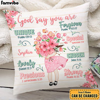 Personalized Gift For Granddaughter God Says You Are Pillow 27847 thumb 1
