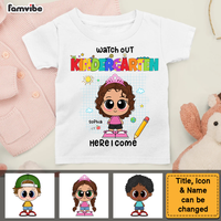 Personalized Gift For Granddaughter Watch Out Kindergarten Kid T Shirt 27850 thumb 1