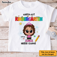 Personalized Gift For Granddaughter Watch Out Kindergarten Kid T Shirt 27850 thumb 1