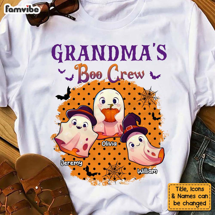 Personalized Halloween Gift For Grandma Ghost Crew Shirt - Hoodie - Sweatshirt 27851 1