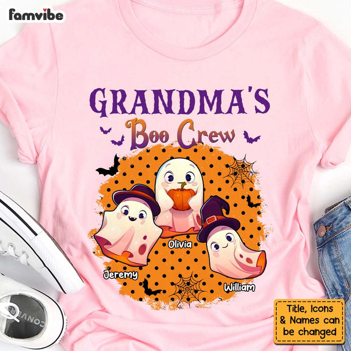 Personalized Halloween Gift For Grandma Ghost Crew Shirt - Hoodie - Sweatshirt 27851 1