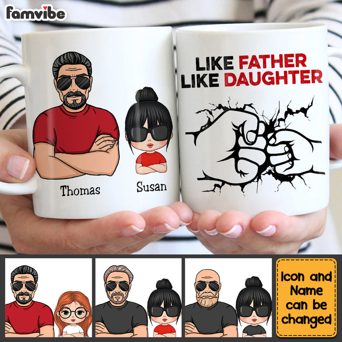 Personalized Gift For Dad Like Father Like Daughter Mug 27856 1