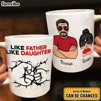 Personalized Gift For Dad Like Father Like Daughter Mug 27856 thumb 1