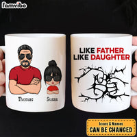 Personalized Gift For Dad Like Father Like Daughter Mug 27856 thumb 1
