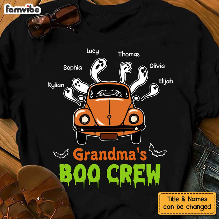 Personalized Halloween Fall Gift For Grandma Boo Crew Shirt - Hoodie - Sweatshirt 27858 1