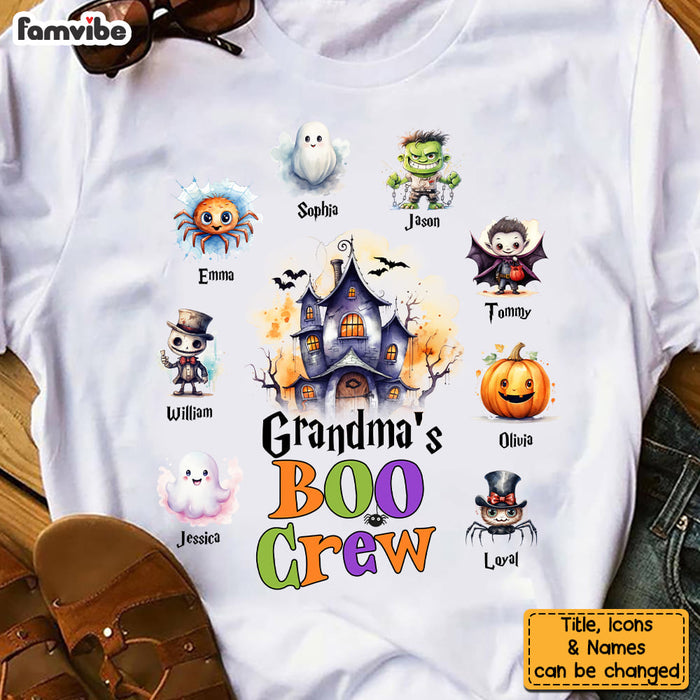 Personalized Halloween Gift For Grandma Boo Crew Shirt - Hoodie - Sweatshirt 27859 1