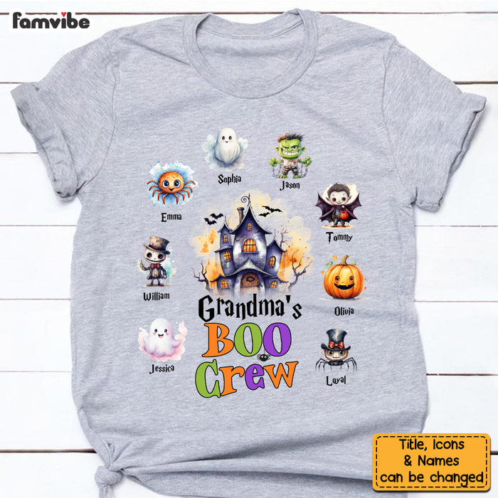 Personalized Halloween Gift For Grandma Boo Crew Shirt - Hoodie - Sweatshirt 27859 1