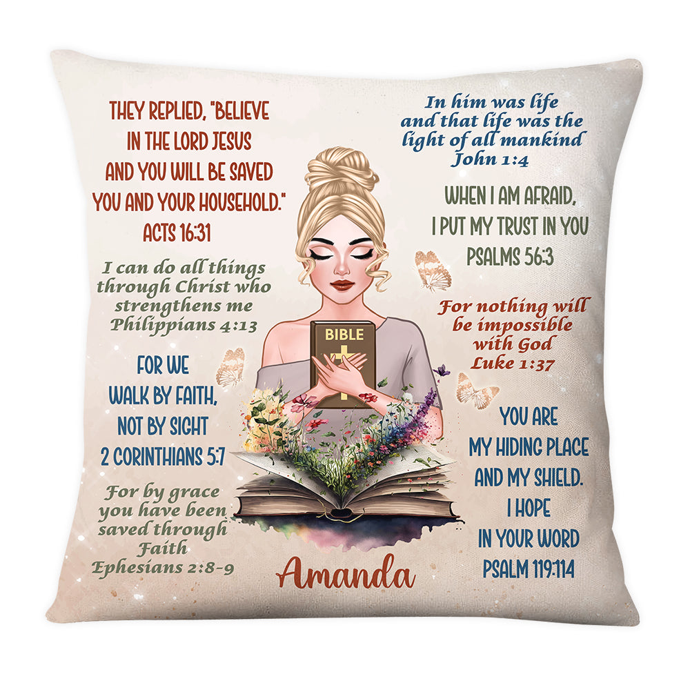 Personalized Gift For Daughter Bible Verses Pillow 27863 Primary Mockup
