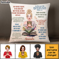 Personalized Gift For Daughter Bible Verses Pillow 27863 thumb 1
