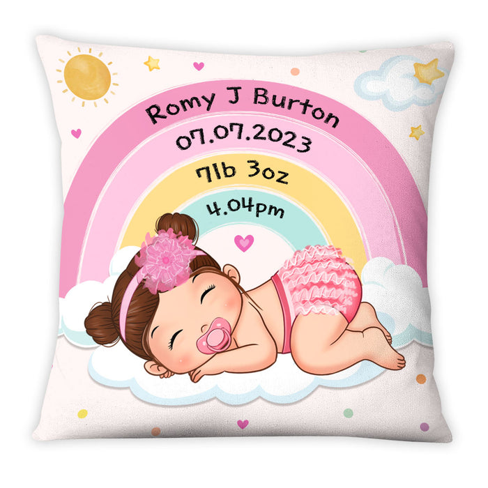 Personalized Gift For Newborn Baby Shower Nursery Pillow 27869 1