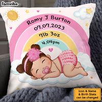 Personalized Gift For Newborn Baby Shower Nursery Pillow 27869 thumb 1