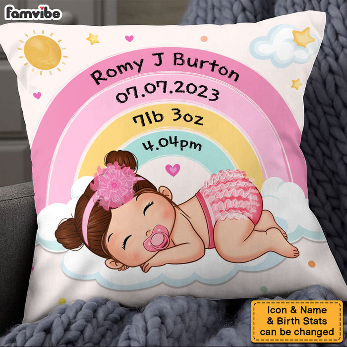 Personalized Gift For Newborn Baby Shower Nursery Pillow 27869 1