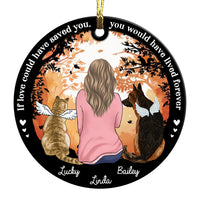 Personalized Gift For Loss Of Pet Pet Memorial Circle Ornament 27872 thumb 1
