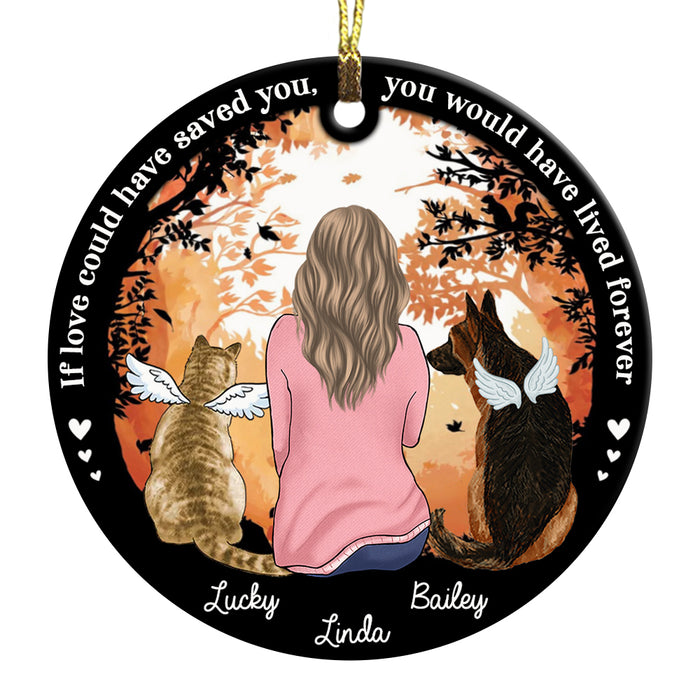 Personalized Gift For Loss Of Pet Pet Memorial Circle Ornament 27872 1