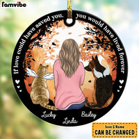 Personalized Gift For Loss Of Pet Pet Memorial Circle Ornament 27872 thumb 1