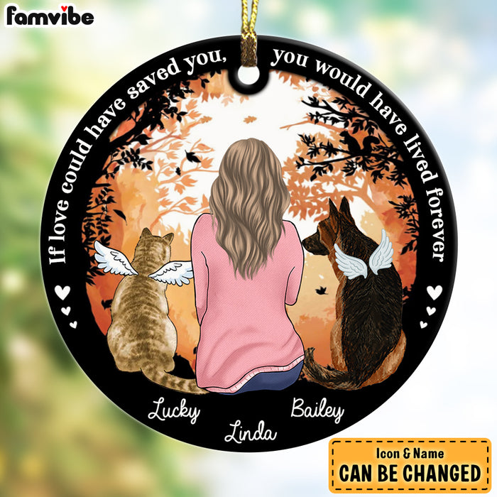 Personalized Gift For Loss Of Pet Pet Memorial Circle Ornament 27872 1