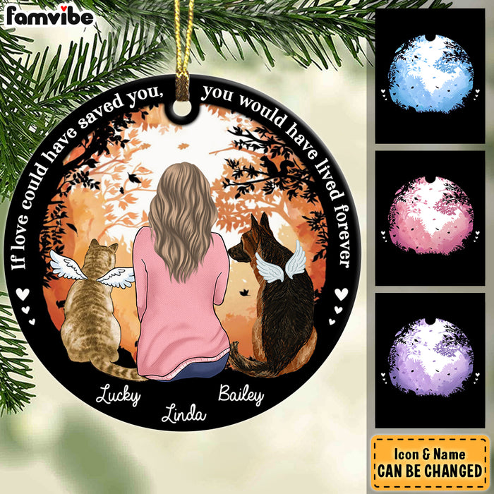 Personalized Gift For Loss Of Pet Pet Memorial Circle Ornament 27872 1