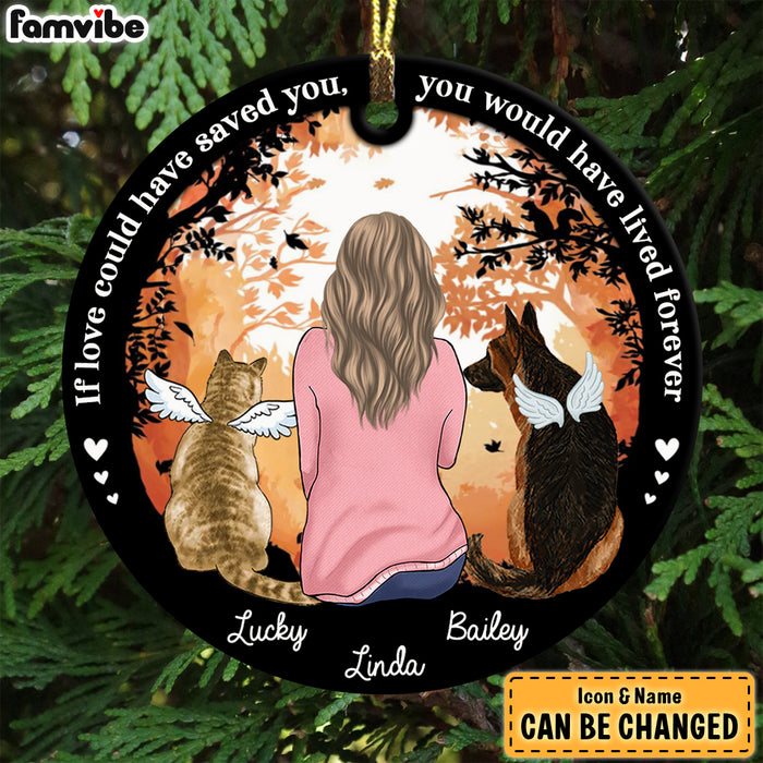 Personalized Gift For Loss Of Pet Pet Memorial Circle Ornament 27872 1