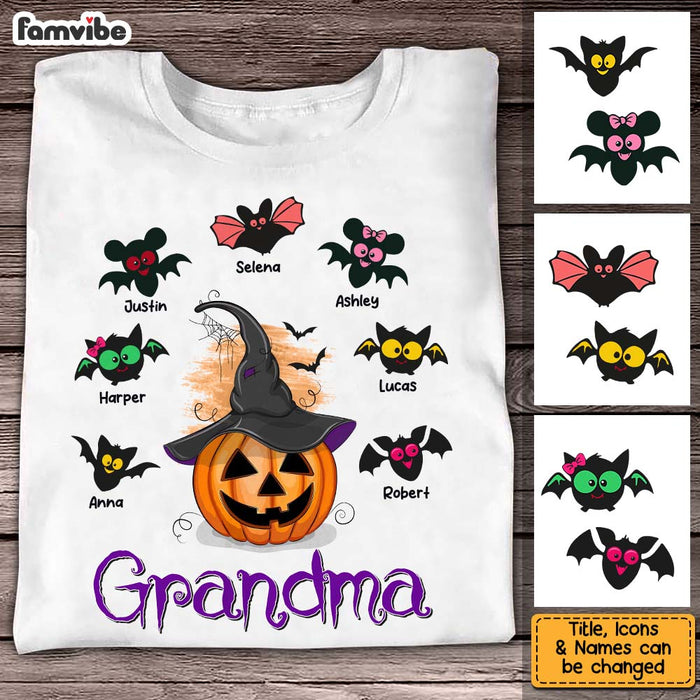 Personalized Gift For Grandma Halloween Bat Kids Shirt - Hoodie - Sweatshirt 27874 1
