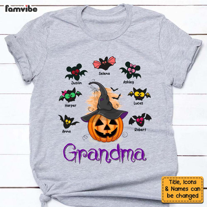 Personalized Gift For Grandma Halloween Bat Kids Shirt - Hoodie - Sweatshirt 27874 1