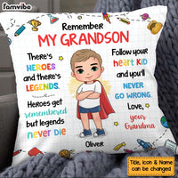 Personalized Gift For Grandson Pillow 27876 thumb 1