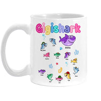 Personalized Gift For Grandma Shark Colorful Sugar Crush Mug 27881 thumb 1