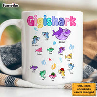 Personalized Gift For Grandma Shark Colorful Sugar Crush Mug 27881 thumb 1