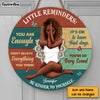 Personalized Little Reminders Gift For Daughter Round Wood Sign 27883 1