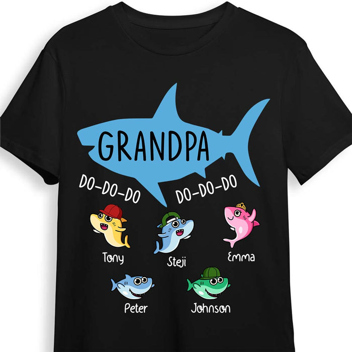 Personalized Gift For Grandpa Shark Shirt - Hoodie - Sweatshirt 27886 1