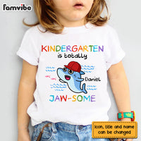 Personalized Gift For Grandson Baby Shark Back To School Kid T Shirt 27888 thumb 1
