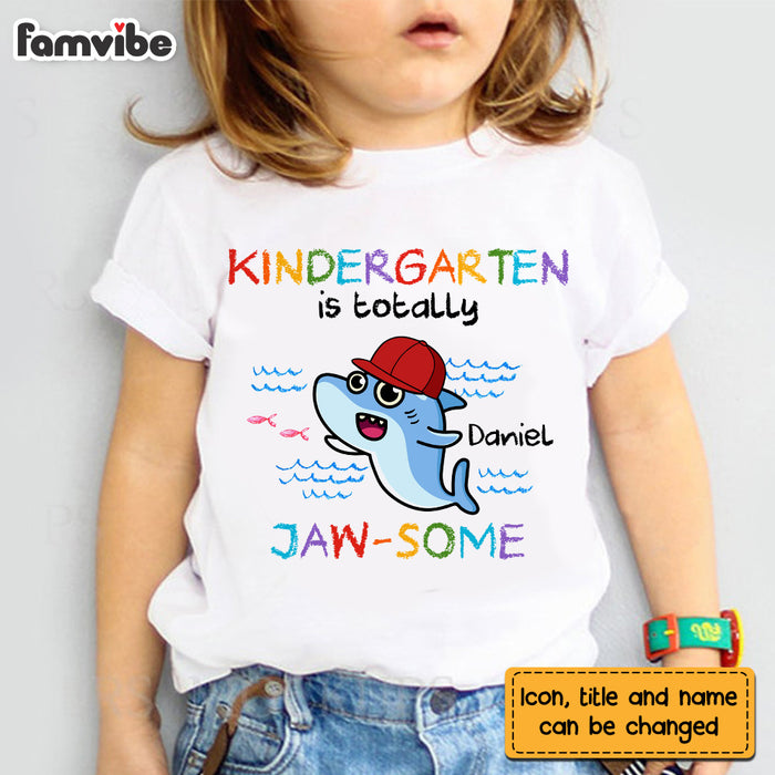 Personalized Gift For Grandson Baby Shark Back To School Kid T Shirt 27888 1