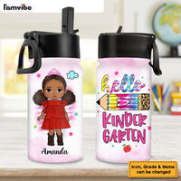 Personalized Gift For Granddaughter Back To School Kids Water Bottle With Straw Lid 27889 thumb 1