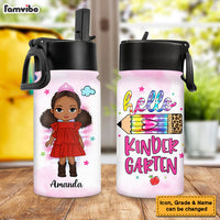 Personalized Gift For Granddaughter Back To School Kids Water Bottle With Straw Lid 27889 thumb 1