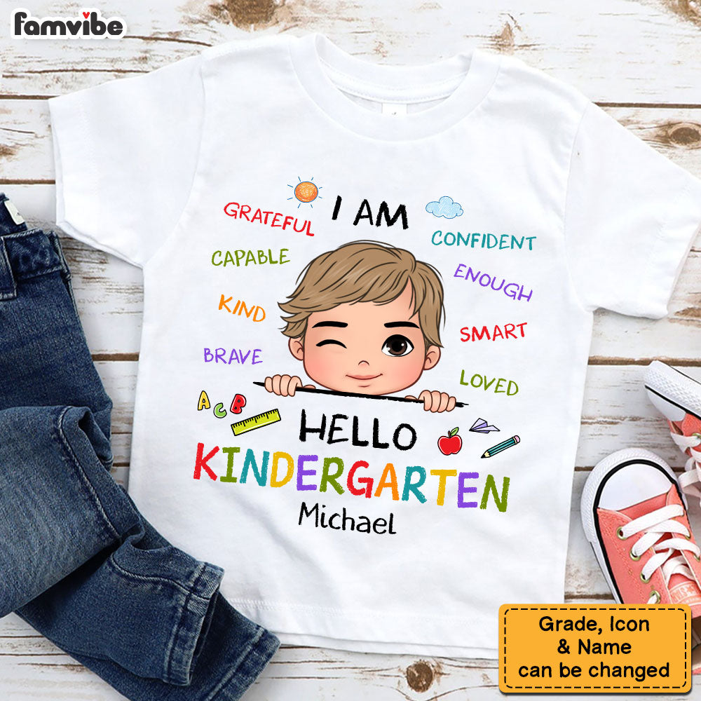 Personalized Gift For Grandson Affirmation Kid T Shirt 27894 Mockup 2
