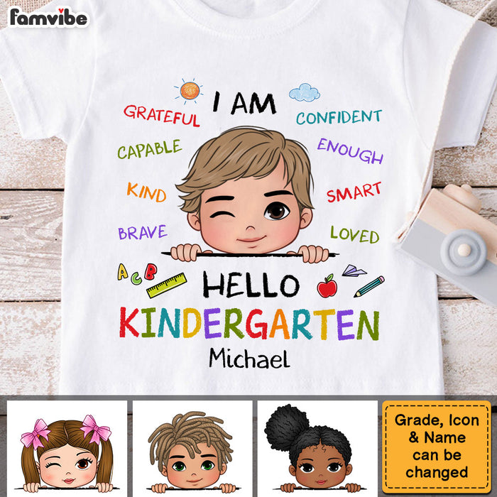 Personalized Gift For Grandson Affirmation Kid T Shirt 27894 1