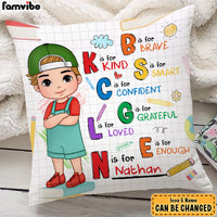 Personalized Gift For Grandson Affirmation Alphabet Pillow 27895 thumb 1