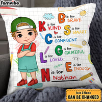 Personalized Gift For Grandson Affirmation Alphabet Pillow 27895 thumb 1