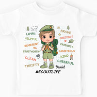 Personalized Gift For Grandson Scout Life Affirmation Kid T Shirt 27898 thumb 1