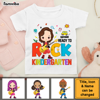 Personalized Back To School Gift For Grandson Ready To Rock Kid T Shirt 27899 thumb 1