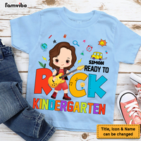 Personalized Back To School Gift For Grandson Ready To Rock Kid T Shirt 27899 thumb 1