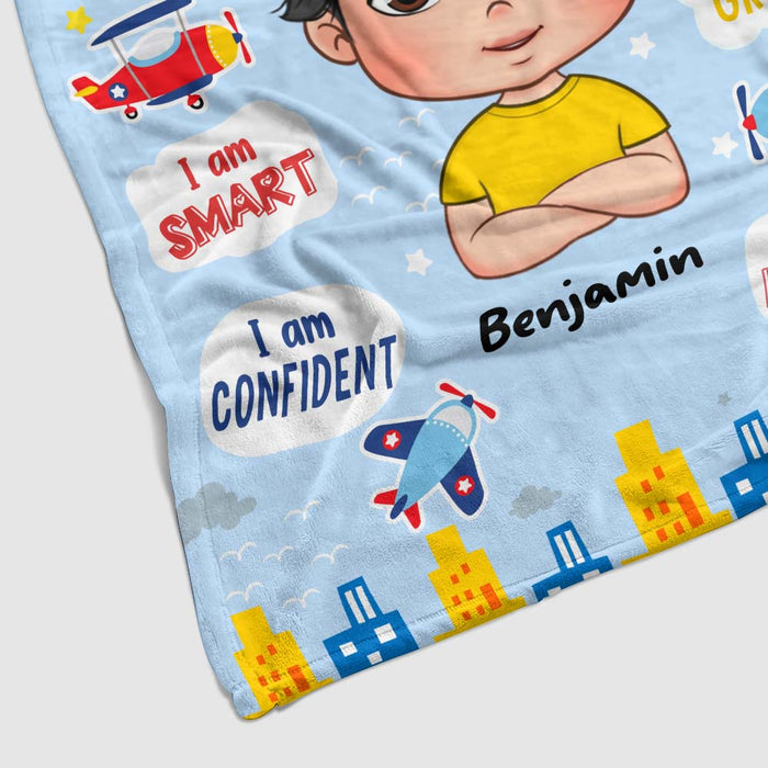 Personalized Gift For Grandson I Am Kind Blanket 32031 1