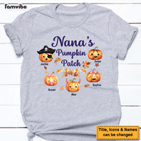Personalized Gift For Grandma Pumpkin Patch Autumn Pattern Shirt - Hoodie - Sweatshirt 27906 thumb 1