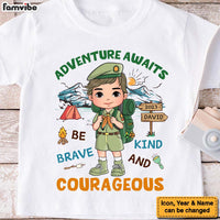 Personalized Gift For Grandson Adventure Awaits Scout Life Kid T Shirt 27915 thumb 1