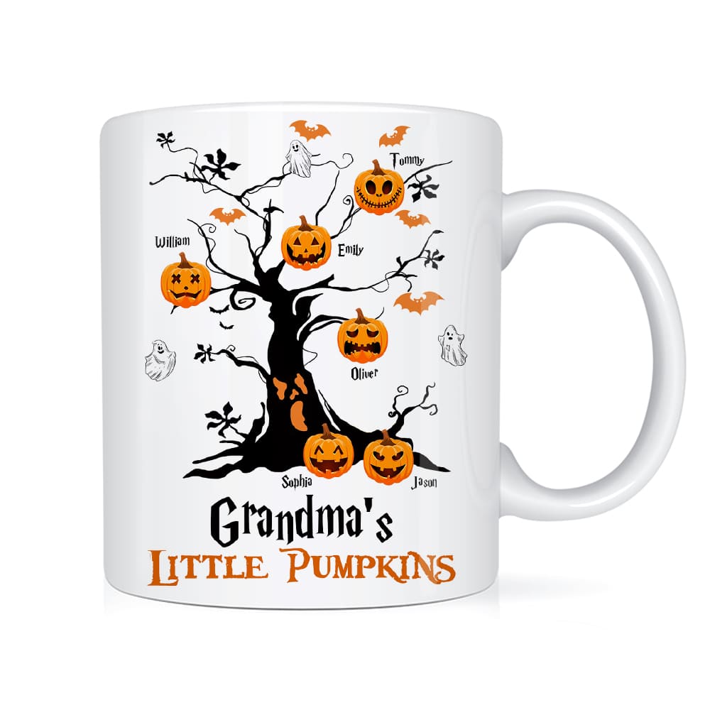 Personalized Halloween Grandma's Little Pumpkin Mug 27920 Primary Mockup