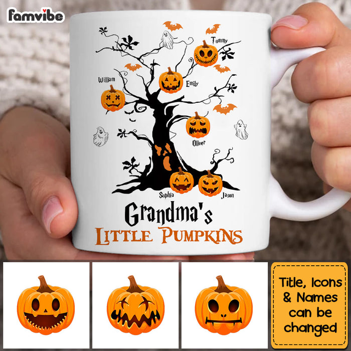Personalized Halloween Grandma's Little Pumpkin Mug 27920 1