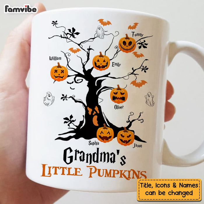 Personalized Halloween Grandma's Little Pumpkin Mug 27920 1