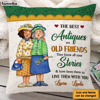 Personalized  Older Ladies Old Friend Embroidered Style Pillow 27922 thumb 1