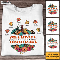 Personalized Gift For Grandma Fall Grateful Thankful Blessed Shirt - Hoodie - Sweatshirt 27923 thumb 1