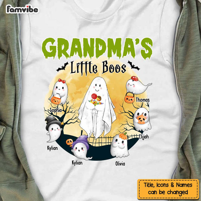 Personalized Halloween Gift For Grandma Little Boos Shirt - Hoodie - Sweatshirt 27928 1
